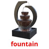 fountain picture flashcards
