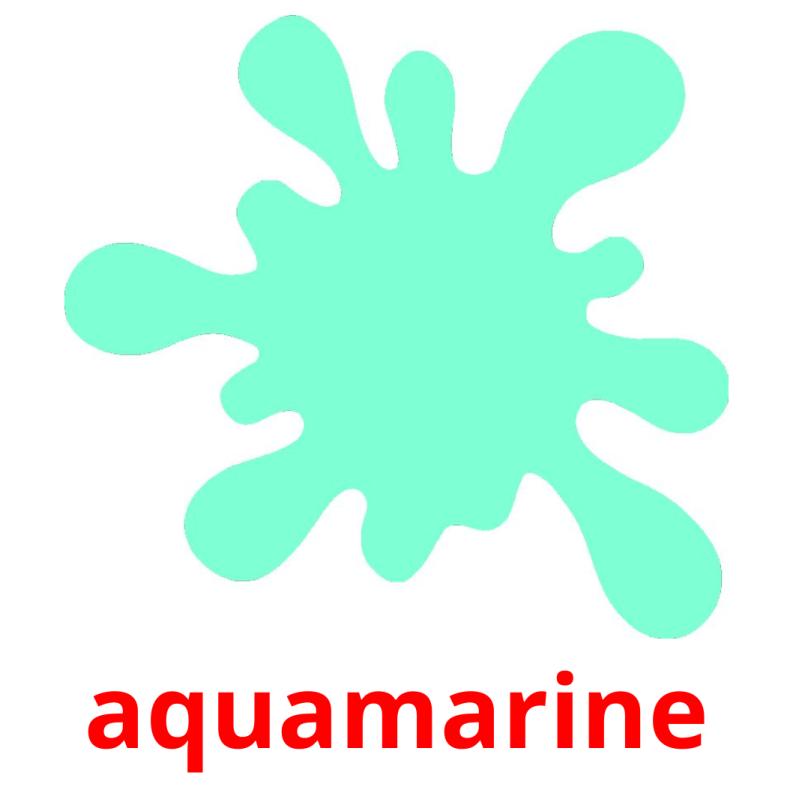 aquamarine picture flashcards