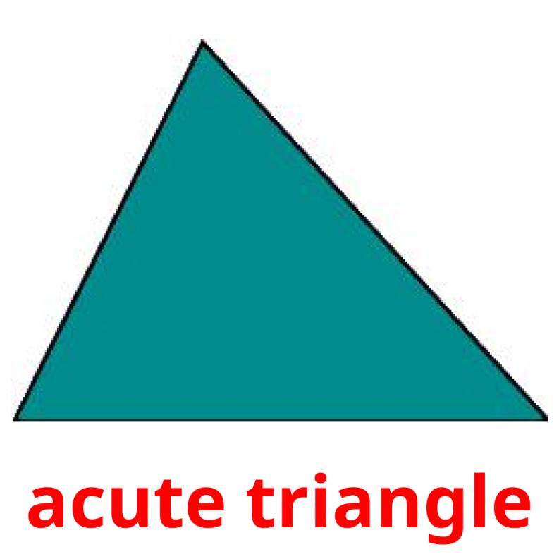 acute triangle picture flashcards