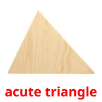 acute triangle cartões com imagens