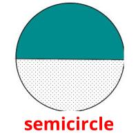 semicircle picture flashcards