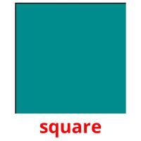square picture flashcards