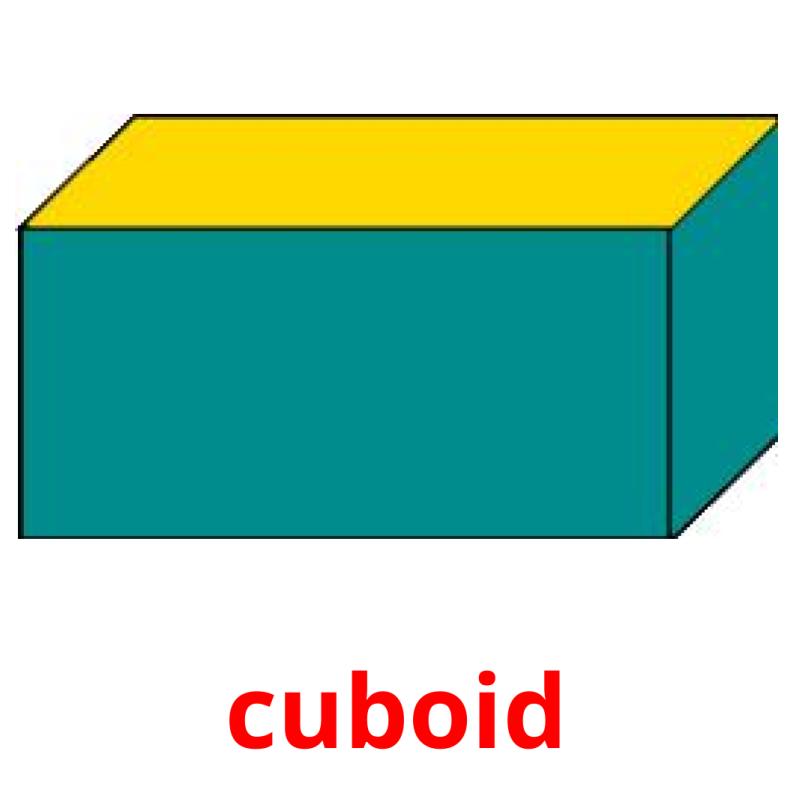 cuboid picture flashcards