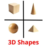 3D Shapes cartes flash