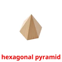 hexagonal pyramid cartões com imagens