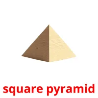 square pyramid cartões com imagens