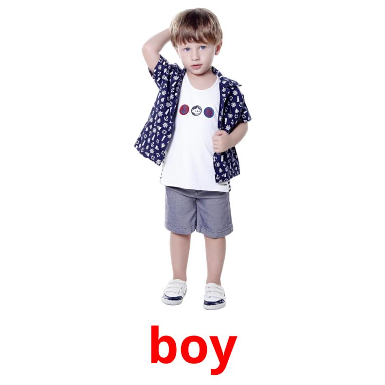 boy picture flashcards