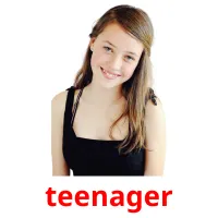 teenager cartões com imagens