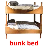 bunk bed flashcards illustrate