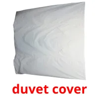 duvet cover flashcards illustrate