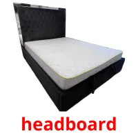 headboard flashcards illustrate