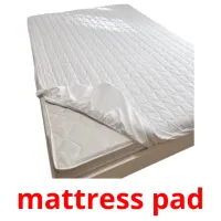 mattress pad flashcards illustrate