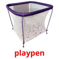 playpen picture flashcards