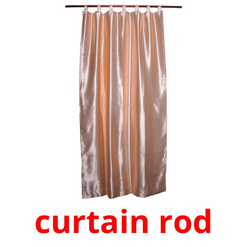 curtain rod picture flashcards