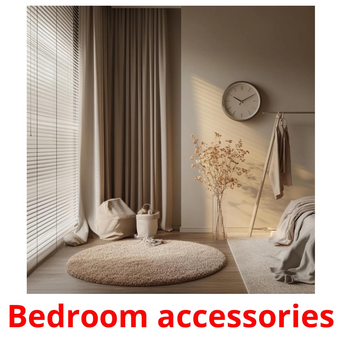 Bedroom accessories cartões com imagens