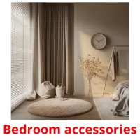 Bedroom accessories picture flashcards