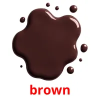 brown picture flashcards