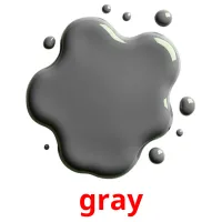 gray picture flashcards