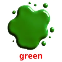 green picture flashcards