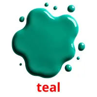 teal picture flashcards