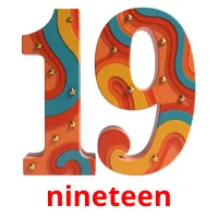 nineteen picture flashcards