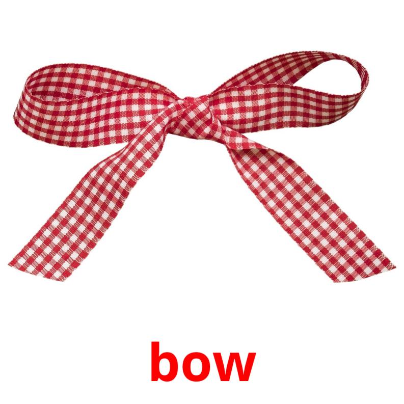 bow picture flashcards