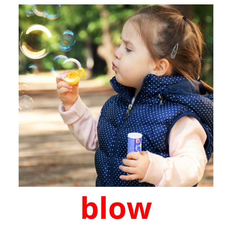 blow picture flashcards