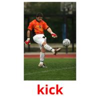 kick picture flashcards