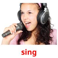 sing picture flashcards
