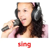 sing cartões com imagens