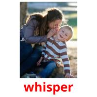 whisper picture flashcards