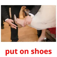 put on shoes карточки энциклопедических знаний