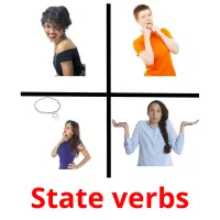 State verbs cartões com imagens