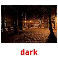 dark picture flashcards