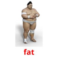 fat picture flashcards