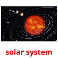 solar system picture flashcards