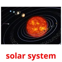 solar system picture flashcards