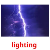 lighting  picture flashcards