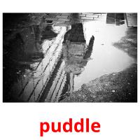 puddle picture flashcards