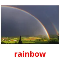 rainbow picture flashcards