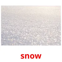 snow picture flashcards