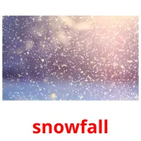 snowfall picture flashcards