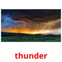 thunder picture flashcards