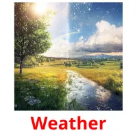 Weather picture flashcards