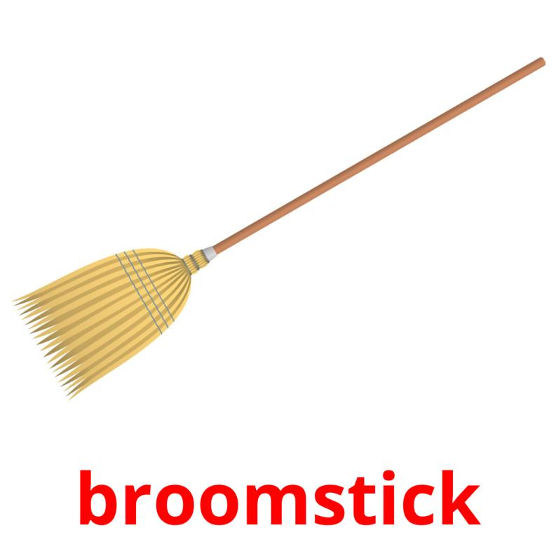 broomstick picture flashcards