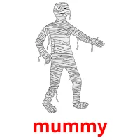 mummy Bildkarteikarten