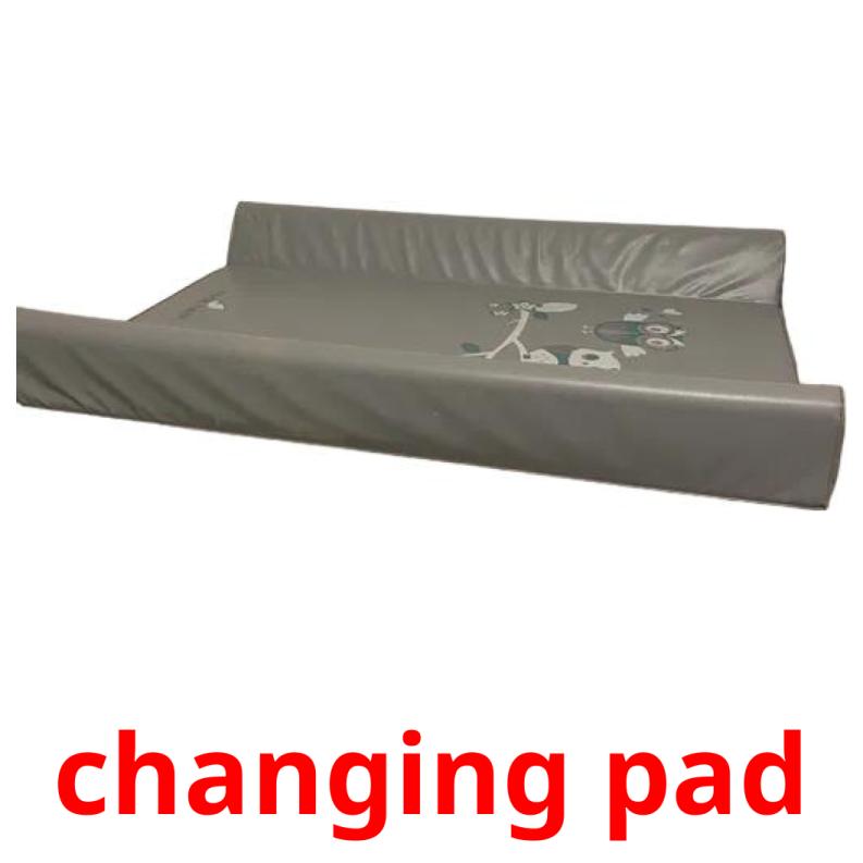 changing pad picture flashcards