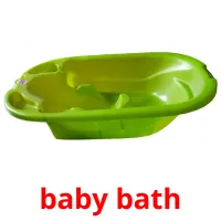 baby bath Bildkarteikarten