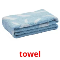 towel Bildkarteikarten