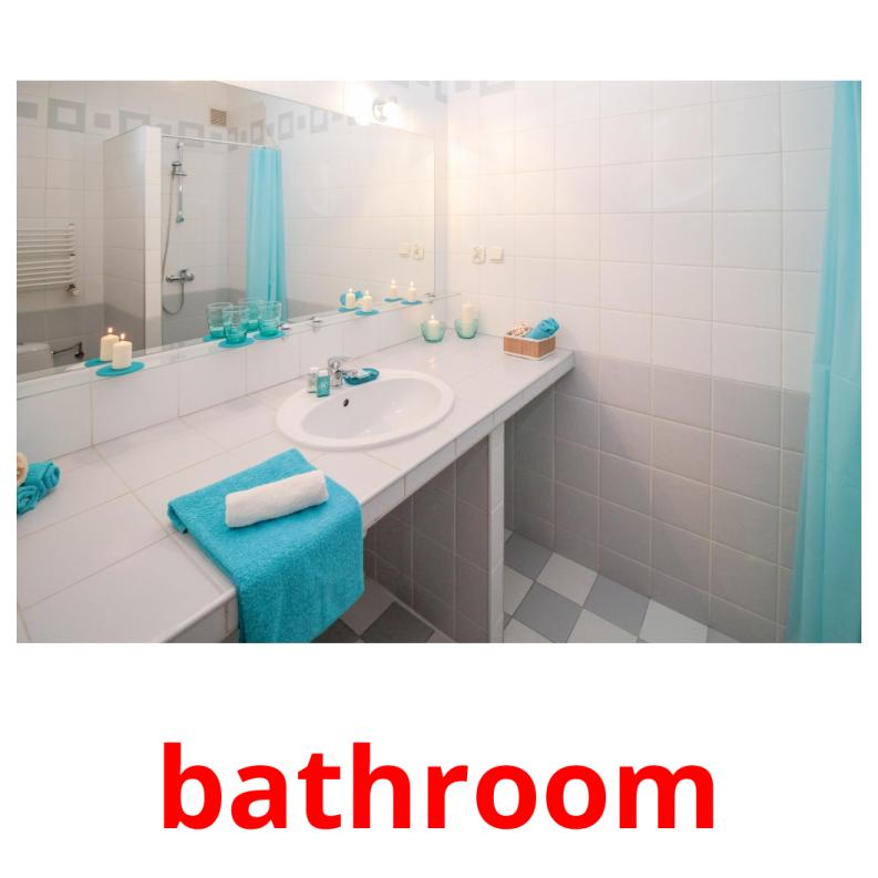 bathroom Tarjetas didacticas